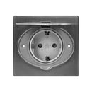 ORNO AE-1397(GS) prise hermétique encastrée en acier inoxydable, Schuko IP44,