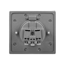 ORNO AE-1397(GS) prise hermétique encastrée en acier inoxydable, Schuko IP44,