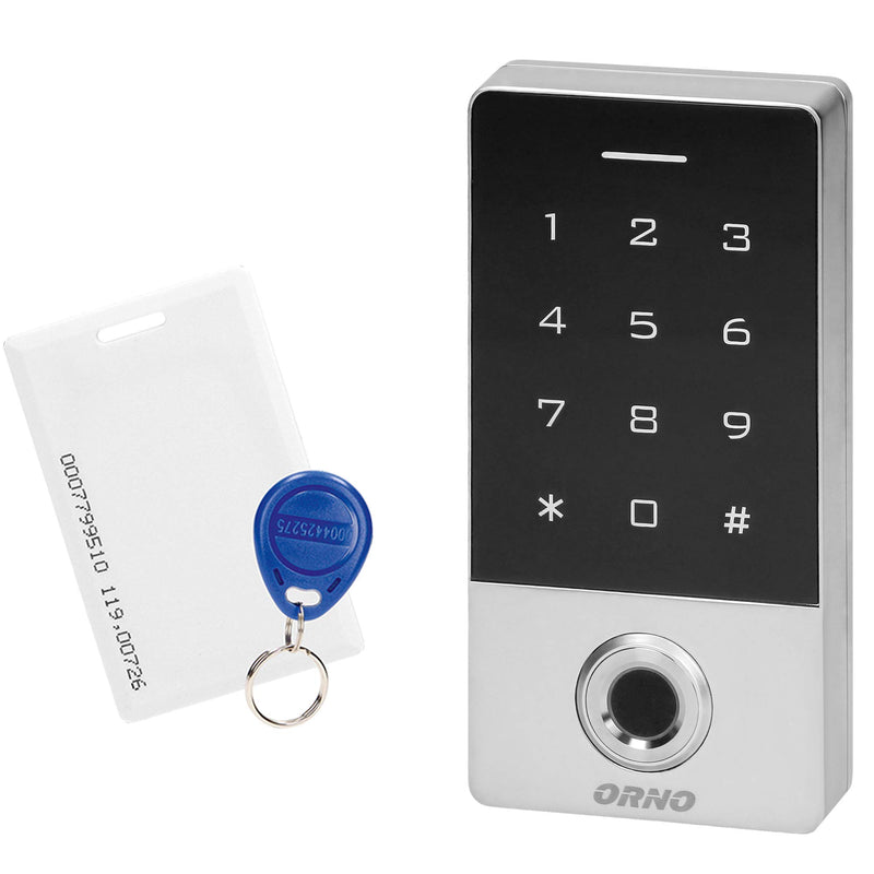 ORNO OR-ZS-822 Waterproof Fingerprint Lock Compatible with Access Cards