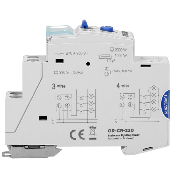 Machine pour cage d'escalier Orno OR-CR-230 230v || Charge maximale : 2300W || Montage : rail DIN