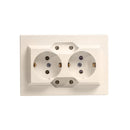 Prises Schuko encastrables à 4 voies, prise à contact de protection, prise d'installation IP20