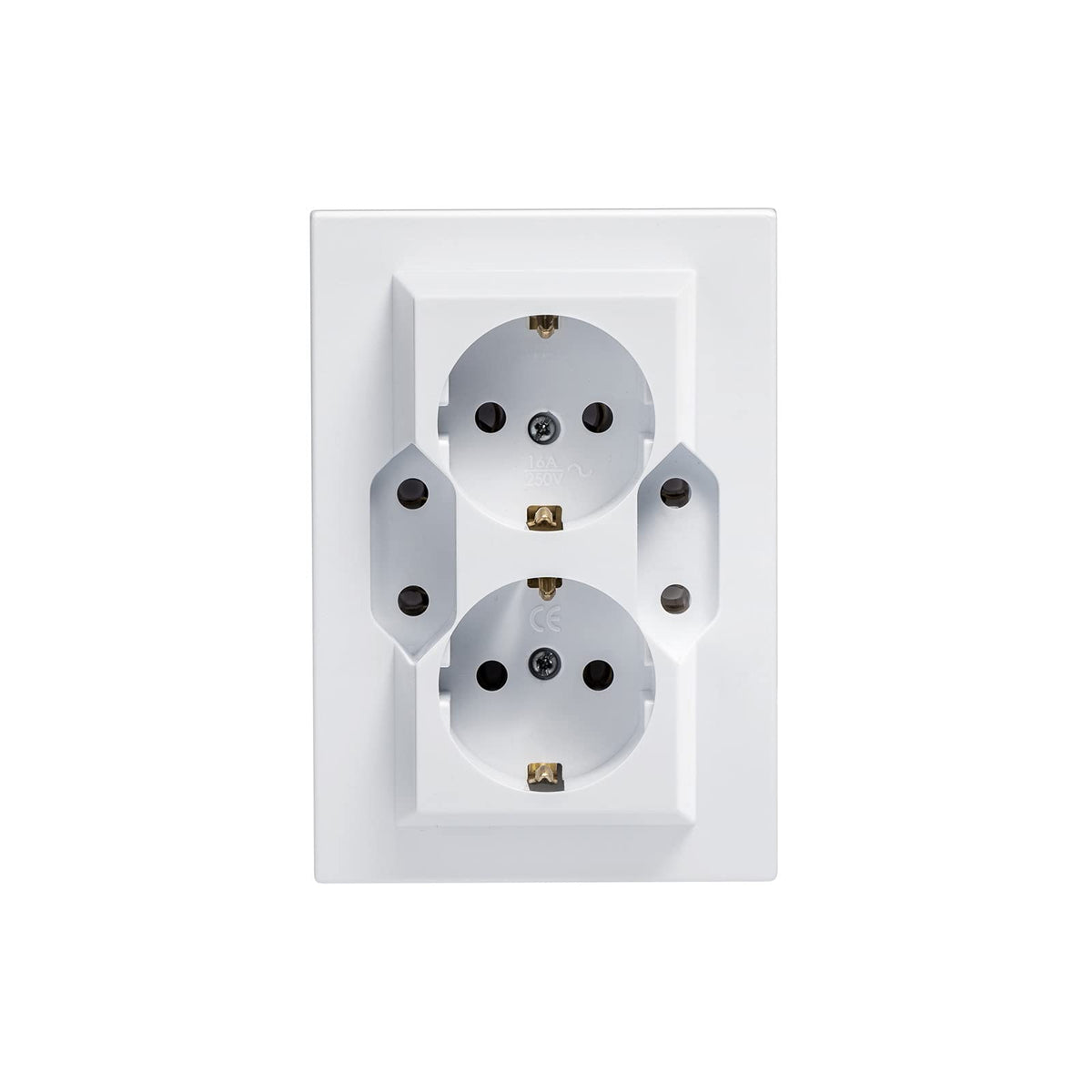 4er Set Unterputz-Steckdose IP54 – 50x50 Mm, Spritzwassergeschützt Für Innen & Außen