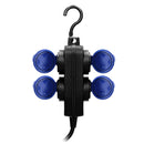 ORNO OR-AE-13160(GS) Mehrfachsteckdose Außen Werkstatt Steckdose IP44 4-Fach mit Hängendem Haken (5m Kabel)