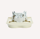 3-way flush-mounted Schuko sockets, protective contact socket, installation socket IP20 (5304).