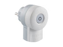 Legrand, Schutzkontakt-Stecker mit beleuchtetem LED-Schalter EIN/AUS, Doppelfunktionsstecker, Deutscher Standard, 16 A, 230 V, max. 3680 W, mit Kabelanschluss bis 3 x 1.5 mm², Farbe: Weiß/Grau, 050409