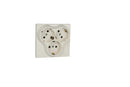 3-way flush-mounted Schuko sockets, protective contact socket, installation socket IP20 (5304).