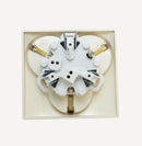 3-way flush-mounted Schuko sockets, protective contact socket, installation socket IP20 (5304).