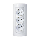 3-way surface-mounted Schuko socket NEW surface-mounted Schuko sockets 3 slots CE (3-way)