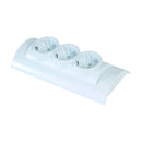 3-way surface-mounted Schuko socket NEW surface-mounted Schuko sockets 3 slots CE (3-way)