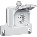 Legrand, Prise Green' Up pour véhicules électriques &amp; véhicules hybrides rechargeables, système de recharge pour voitures électriques, compatible mode 1&amp;2, monophasé, courant de charge de 8-16A, 3,7kW, 230V, en saillie, IK08, IP44, SAT00194