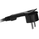 ORNO FS-4(GS) Ecksteckdose 3 Fach mit 2x USB, 45° Aufbau-Montage, Ideal für Küche, Büro und Arbeitsplatte, 3680W 16A (3 Fächer + Kabel + 2xUSB)