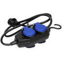 ORNO OR-AE-13160(GS) Mehrfachsteckdose Außen Werkstatt Steckdose IP44 4-Fach mit Hängendem Haken (10m Kabel)