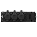 ORNO Werkstatt Schuko Stecker Aussen Wasserdicht IP44 230V 16A Schlagfest, Nicht Brennbar (3-Fach)