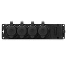 ORNO Werkstatt Schuko Stecker Aussen Wasserdicht IP44 230V 16A Schlagfest, Nicht Brennbar (4-Fach)