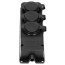 ORNO Werkstatt Schuko Stecker Aussen Wasserdicht IP44 230V 16A Schlagfest, Nicht Brennbar (3-Fach)