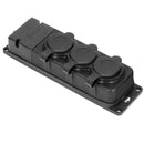 ORNO Werkstatt Schuko Stecker Aussen Wasserdicht IP44 230V 16A Schlagfest, Nicht Brennbar (3-Fach)