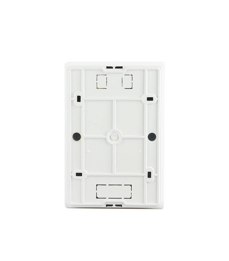 White small distributor 4 to 36 modules fuse box distribution box surface-mounted or flush-mounted smoke glass switch box DIN rail IP40 (24 module surface-mounted)