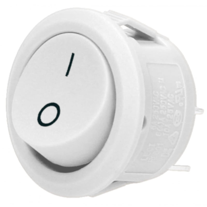 ORNO AE-13180 toggle switch 230v round current: 6.10A supply voltage: 230V~ (white)