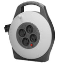 ORNO AE-13113/G Mini Kabeltrommel 10m mit 4 Steckdosen, Stander und Kindersicherungskontakte, 2300W / 10A, 230V, 50Hz,Abmessungen 22.5 x 28 x 8 cm (French)