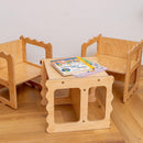 LATRANS tabouret réversible pour enfants i chaise avec 3 hauteurs d'assise - tabouret pour enfants multifonctionnel chaises pour enfants en bois tabouret bébé