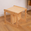 LATRANS tabouret réversible pour enfants i chaise avec 3 hauteurs d'assise - tabouret pour enfants multifonctionnel chaises pour enfants en bois tabouret bébé