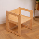 LATRANS tabouret réversible pour enfants i chaise avec 3 hauteurs d'assise - tabouret pour enfants multifonctionnel chaises pour enfants en bois tabouret bébé