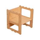 LATRANS tabouret réversible pour enfants i chaise avec 3 hauteurs d'assise - tabouret pour enfants multifonctionnel chaises pour enfants en bois tabouret bébé