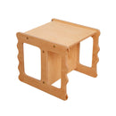 LATRANS tabouret réversible pour enfants i chaise avec 3 hauteurs d'assise - tabouret pour enfants multifonctionnel chaises pour enfants en bois tabouret bébé