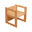 LATRANS tabouret réversible pour enfants i chaise avec 3 hauteurs d'assise - tabouret pour enfants multifonctionnel chaises pour enfants en bois tabouret bébé