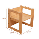 LATRANS tabouret réversible pour enfants i chaise avec 3 hauteurs d'assise - tabouret pour enfants multifonctionnel chaises pour enfants en bois tabouret bébé