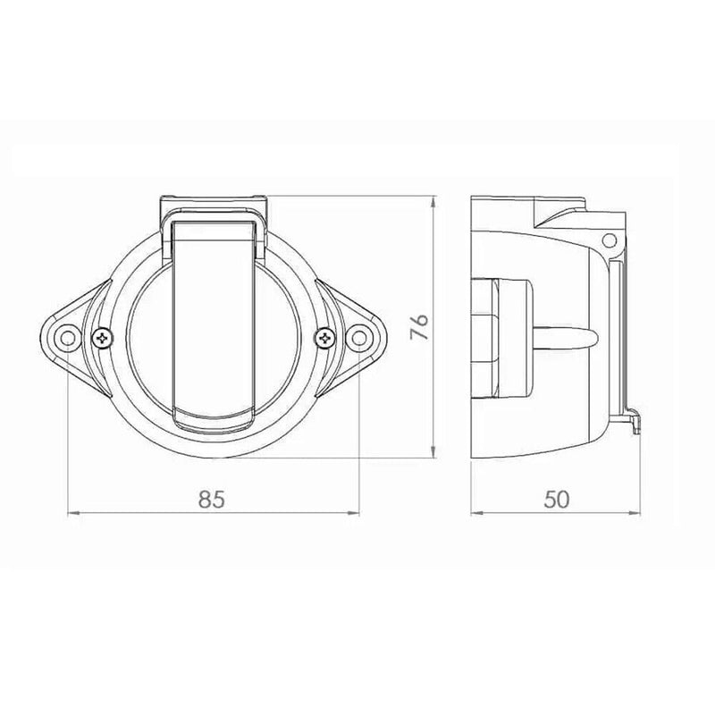 Surface-mounted vintage socket round retro switch changeover switch series switch