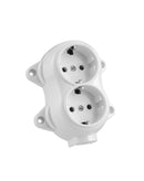 Prise vintage montée en Surface, interrupteur rétro rond, série de commutateurs