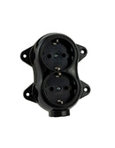 Prise vintage montée en Surface, interrupteur rétro rond, série de commutateurs