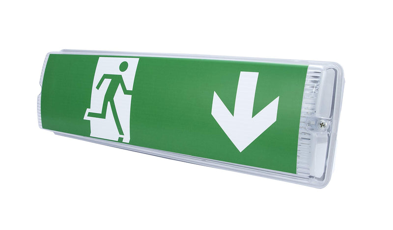 Continuous light LED emergency light Emergency lighting Exit Emergency exit Escape route light Emergency light Escape route EXIT IP20 or IP65 (Continuous light IP65 wall mounting) 