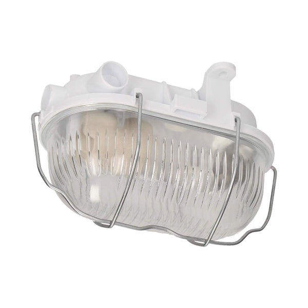 Orno Austrul E27 Wandleuchte Aussen Kellerlampe IP54 Metal Gitter, 60W weiß