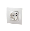 Latrans flush-mounted Schuko socket with USB C 2400mA and 4 in 1 universal charging cable for all smartphones, tablets, digital cameras, MP3 etc.