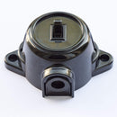 Schéma de commutation 6 Interrupteur déviateur, interrupteur rotatif/inverseur en saillie, 10A/250V, IP20 Noir RETRO Bakélite LOOK OLD