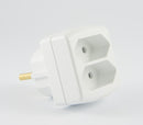 Adaptateur multiprise fiche contact de protection distributeur fiche multiple 3 fois 4 fois 2 fois (2 euros)