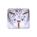 3-way flush-mounted Schuko sockets, protective contact socket, installation socket IP2...