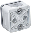 Legrand LEG69731 Cache prise en saillie CEE 7/5, gris 16 