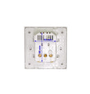 Latrans Unterputz Schuko Steckdose mit 2 x USB 2100mA Perfekt zum Aufladen alle Smartphone Tablet Digitalkamera MP3 usw. (Steckdose mit 2x USB und Holwanddosen und Kabel)