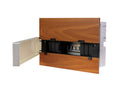 Moderne Delux Unterputz Kleinverteiler 8 12 und 24 Module Sicherungskasten Verteilerkasten für Wand Einbau 1-reihig und 2-reihig IP4x (8 Module Holzfarbe Eiche)