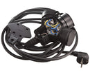 3-Wege Kupplung 5 Meter Kabel IP44 Feuchtraum Dreier Kupplung Kabelstecker Wasserdicht Schuko Kupplung für Aussen