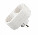 2-way distributor vertical multi-plug white IP20